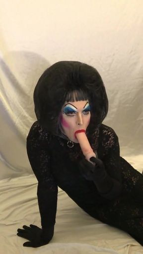 Drag Queen Slut starting webcam with a Master!   Clip 1