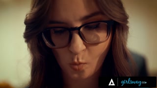 GIRLSWAY - Lonely Woman Cheats On Her Husband With His Boss' Wife Angela White During Couple Dinner