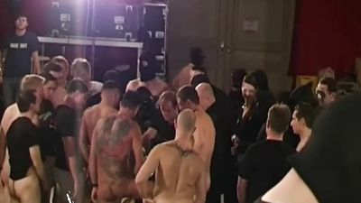 Huge old School Bukkake Party for Innocent Teen - German Goo Girls