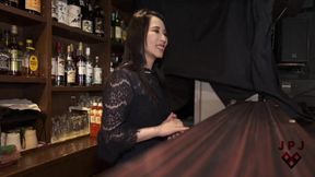 Negotiations for Porn appearance with beautiful bar owner!