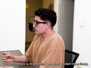 Screw me and I'll give u a job!!! Curvy Latin chick bangs her candidate in an interview - Daniela Andrea