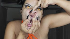 Wild Asian goddess and her best expressions.