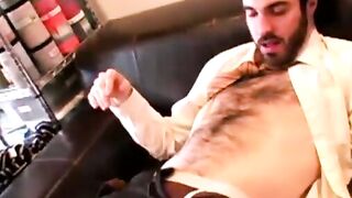 Sexy Pablo took a deepthroat before riding the giant cock of hairy Kyle Cisco