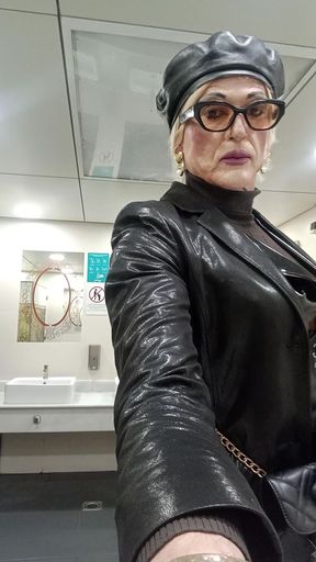 Blonde in Leather