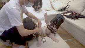 Mz18 - a Puppy Wearing Pajamas, Bound to Extreme Limits