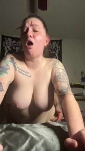 Chery smokes a cigarette while Kurt fucks her doggystyle