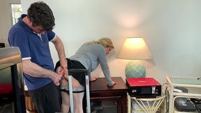 bts - stepdad pumps stepdaughter s pussy full of cum after cuming in wifes ass