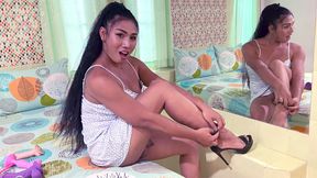 ”Pawg Asian femboy amateur Ana bangs dude ass pumping to return the favor”