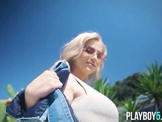 Large breasts blond supermodel Blake Blossom is so amazingly SEXY