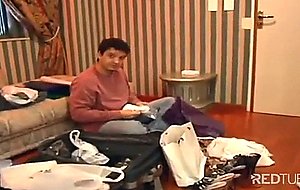 Sex with a blonde tranny - behind the scenes