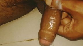 Bathroom handjob masturbation video