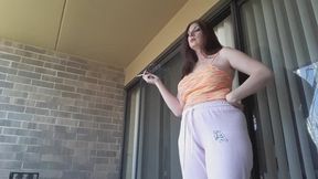 MizzErotique Nose Exhales no bra smoke