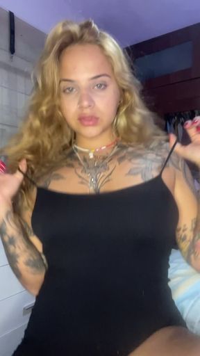 Lovingly rubbing her sensitive nipples