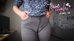 Naughty Colleague Seduces You With Camel Toe In Tight Jeans