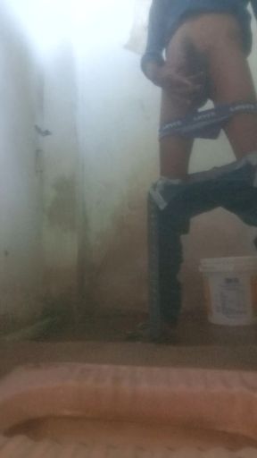 First time I caught my colleague was mastrubating in bathroom