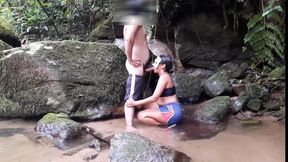 A Good Waterfall Must Have Blowjob and Anal