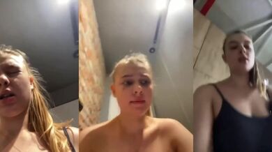 18 Year Old Latina Fingers In Public Gym Till Cum Drips