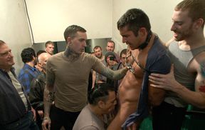 Slutty guy is going to fuck every dick here