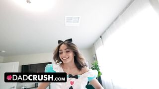 Dad Crush - Cute Teen Vanessa Moon Dressed Up As A Fairytale Princess Sucks Her Step Daddy's Cock