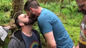 Daddies Having Fun in The Woods