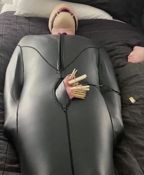 Sub Teased and Tickled in Bondage Sleepsack