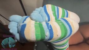 my pov stripey socks & flip-flops p1: massive cumdump 1st cumshot (BACK TO BACK CUMLOADS series)