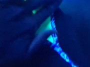 Sexy solo male with huge cock in bikini/thong