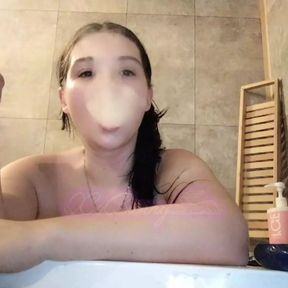 Smoking in bathtub