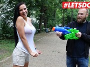 BumsBesuch - Jolee Love Big Tits German Pornstar Fucks Fan For The First Time - LETSDOEIT