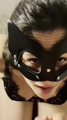 Cuffed and Throat-fucked by Master!