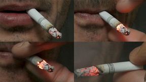 Smoking Muratti red 100s closeup IYF 051224 SLOW