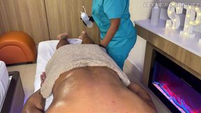 Leyne Rodriguez Real Amateur Latina's First Time Trying Nuru Gel
