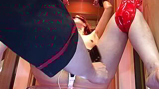 A masochistic wife is tied to an SM stand and tortured with electricity, then trained for pleasure with a vibrator, and has multiple orgasms　PART6
