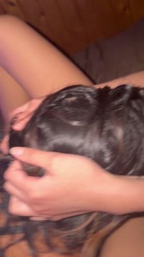Latina licking my pussy while native licks her pussy and I suck some dick at same time