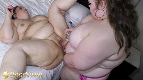 chubby ass milf double-penetrated by stepdaughter