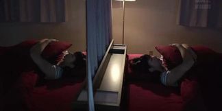 Widowed MILF cheats with teen while her oldersister watches