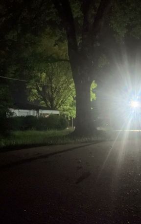 Fooling Around At Night Outside On The Sidewalk Fully Naked Part 2