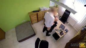 LOAN4K Loan agent offers sexy customer credit for hard banging