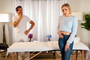 Athena May gets happy ending massage from friend's dad