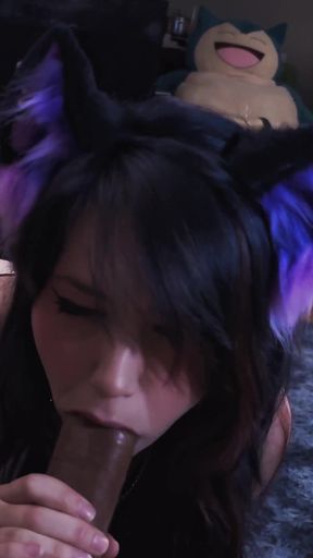 "what Do You Say We Play a Bit?" Sexy Catgirl POV Blowjob!
