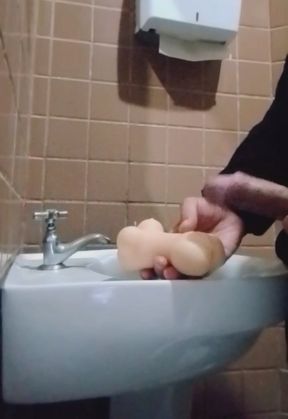 Handjob at work
