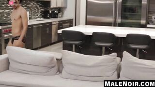 MaleNoir.com - Max Konnor's fat cock hammers my hairy ass hole