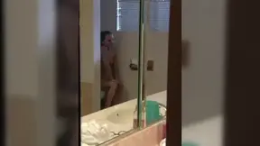 The blonde milf watches porn magazines while she fucks with her partner