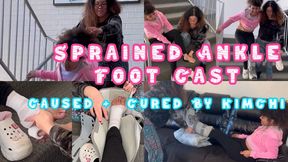 Sprained Ankle Foot Cast Caused and Cured By KimChi