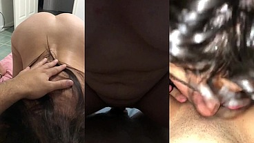 Horny girl sucks her roommate’s dick like a real slut and gets fucked so hard she squirts multiple times POV - Latinos Puercos