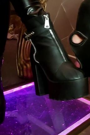 Sheela Sinner Boot Heel Feet Worship Humiliation
