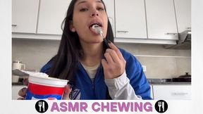 Slow Motion Chewing ASMR – Mouth Sounds & Visual Tease