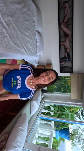 POV Handmade Video. Fucking Brasilian Luiza Marcato