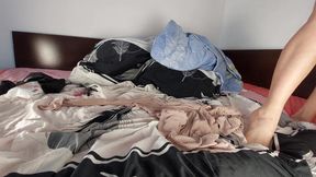 Amateur Wife Masturbates First Time with Her Fingers in Her Ass.