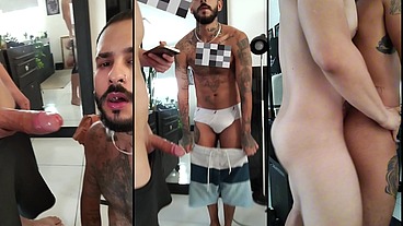 FODENDO COM O NOVINHO TATUADO